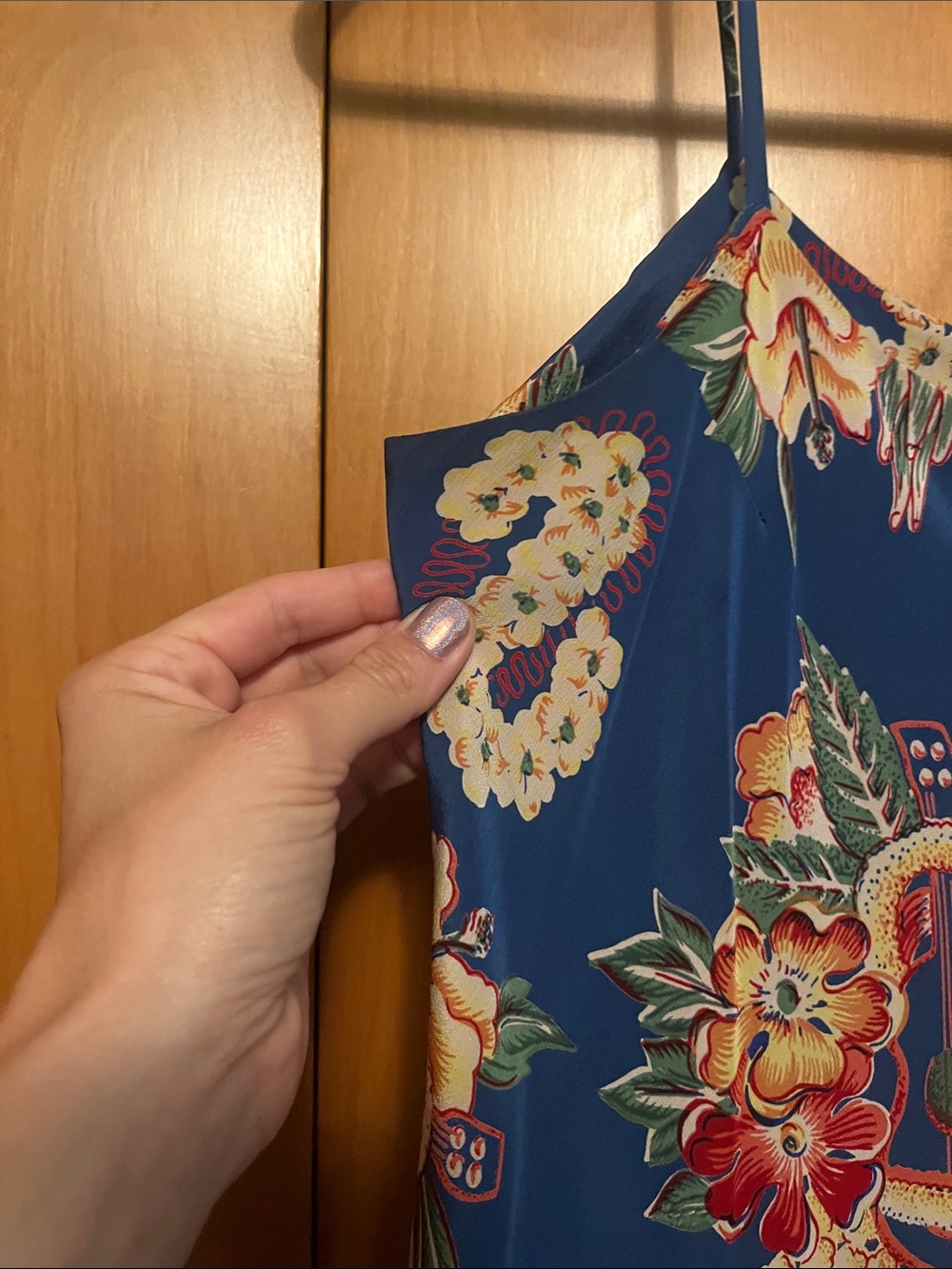 100% silk vintage slip dress - Picture 3 of 5